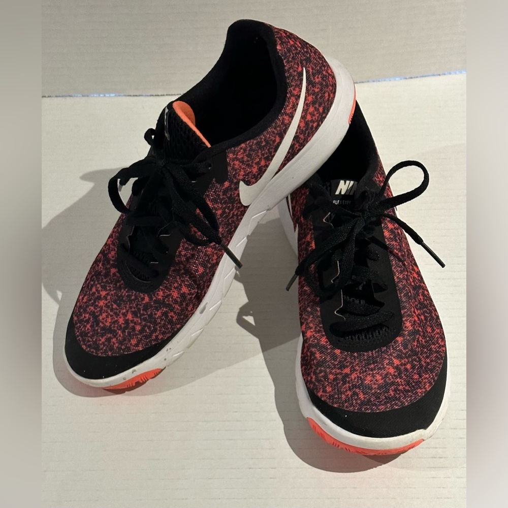 🔥Nike Womens Flex Experience RN6 881804-600 Red Black Sneaker Shoes Size US 7